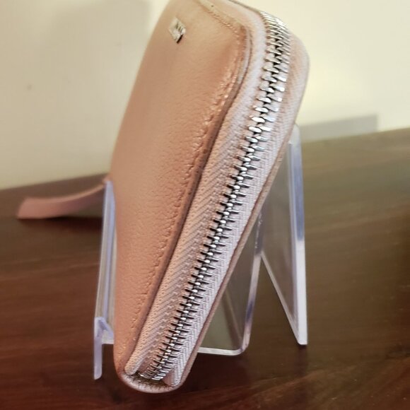 JIMMY CHOO BALLET PINK SOFT GRAINED GOAT LEATHER WALLET - Picture 4 of 15